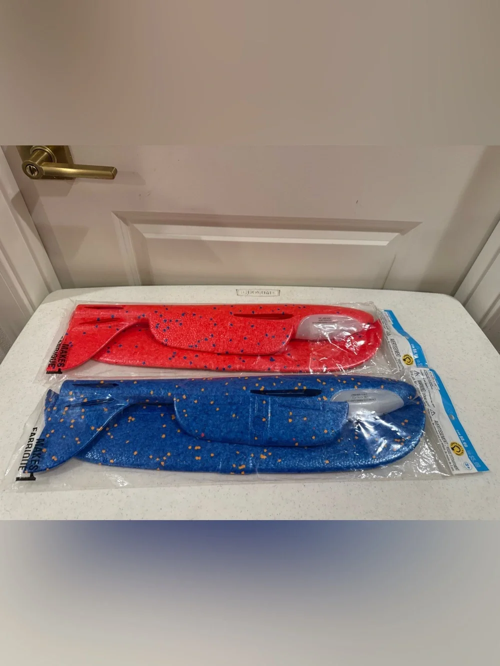 Creatology Blue & Red Light Up Glider Plane Set ~ NEW